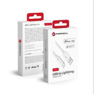 FORCELL F-ENERGY C703 kabel USB A do Lightning MFi 2,4A 12W 1 m biały