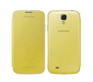 Futerał SAMSUNG Galaxy S4 SIV I9500 I9505 Pokrowiec Flip Etui EF-FI950BYESTA Yellow Żółty