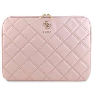 Guess Sleeve GUCS14ZPSQSSGP 14" różowy/pink Quilted 4G