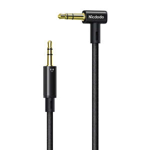 Kabel AUX mini jack 3.5mm Mcdodo CA-7590, kątowy, 1.2m (czarny)