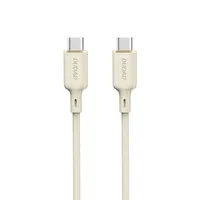 Kabel Dudao L7SCC USB-C - USB-C 100W 2m - beżowy