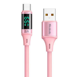 Kabel Mcdodo CA-1921 USB do USB-C 6A, 1.2m (różowy)