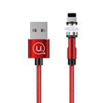 Kabel Pleciony Magnetyczny USAMS Apple Lightning 2.1A Fast Charge 1m Regulowany Kąt U59 SJ472USB02 US-SJ472 Czerwony