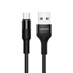 Kabel Pleciony USAMS MicroUSB 2A 1,2m U5 SJ224USB01 US-SJ224 Czarny