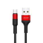 Kabel Pleciony USAMS MicroUSB 2A 1,2m U5 SJ224USB02 US-SJ224 Czerwony