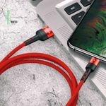 Kabel Pleciony USAMS MicroUSB 2A Fast Charging 1m Czerwony