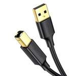 Kabel UGREEN USB-A 2.0 USB-B 2.0 Do Drukarki Pozłacany US135 2m Czarny