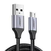 Kabel Ugreen US290 60148 USB-A / micro USB 2.4A 2m - szary