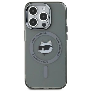 Karl Lagerfeld KLHMP15XHLSCHK iPhone 15   Pro Max 6.7" czarny/black hardcase IML Metal Choupette Head MagSafe