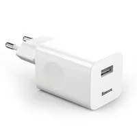 Ładowarka Baseus Charging Quick Charger CCALL-BX02 sieciowa USB-A 24W QC 3.0 - biała