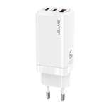 Ładowarka Sieciowa USAMS 2xUSB-C USB-A GaN 65W T33 PD Fast Charging CC110TC02 US-CC110 Biały