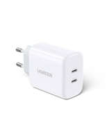 Ładowarka sieciowa UGREEN CD243, 2x USB-C, 40W (Biała)