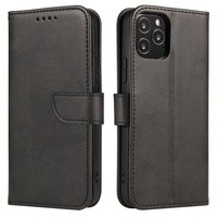 Magnet Case elegancki futerał etui pokrowiec z klapką i funkcją podstawki Huawei nova 8 czarny