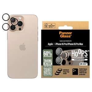 PanzerGlass Hoops Transparent Lens Protector iPhone 16 Pro 6.3" / 16 Pro Max 6.9" 1286