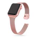 Pasek TECH-PROTECT Apple Watch 4 / 5 / 6 / 7 / SE (38 / 40 / 41 MM) Thin Milanese Rose Gold