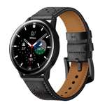 Pasek TECH-PROTECT Samsung Galaxy Watch 4 40 / 42 / 44 / 46mm Leather Black