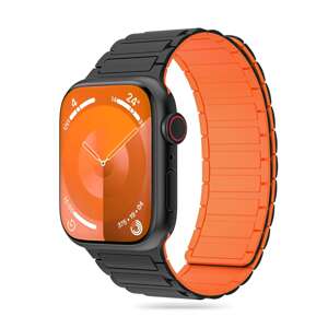 Pasek Tech-protect Iconband Magnetic Apple Watch 4 / 5 / 6 / 7 / 8 / 9 / Se / Ultra 1 / 2 (42 / 44 / 45 / 49 Mm) Black/orange