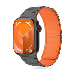 Pasek Tech-protect Iconband Magnetic Apple Watch 4 / 5 / 6 / 7 / 8 / 9 / Se / Ultra 1 / 2 (42 / 44 / 45 / 49 Mm) Titanium/orange