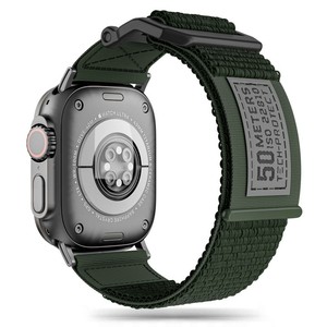 Pasek Tech-protect Scout Apple Watch 4 / 5 / 6 / 7 / 8 / 9 / Se / Ultra 1 / 2 (42 / 44 / 45 / 49 Mm) Military Green