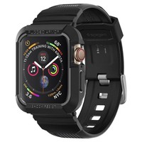 Pasek z Etui SPIGEN Rugged Armor Pro Apple Watch Ultra 9 8 7 SE 2022 42mm 44mm 45mm 49mm Czarny