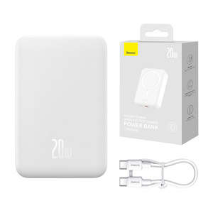 Powerbank Baseus Magnetic Mini 20000mAh 20W (biały)