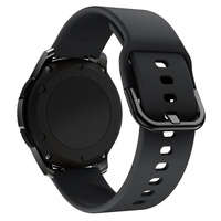 Silicone Strap TYS opaska do smartwatcha zegarka uniwersalna 20mm czarny