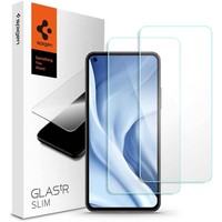 Spigen Glas.Tr Slim 2-Pack Xiaomi Mi 11 Lite / Mi 11 Lite 5G Szkło Hartowane