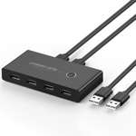 Switch przełącznik KVM USB 2x4 UGREEN USB 2.0