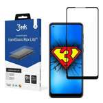 Szkło Hartowane 3MK Samsung Galaxy A21s A217 HardGlass Max Lite Czarny Glass