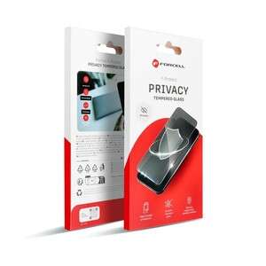 Szkło Hartowane Forcell Privacy Glass - do Iphone 12 / 12 Pro czarny