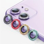 Szkło Hartowane USAMS Apple iPhone 11 Pro Camera Lens Metal Ring Srebrny Glass