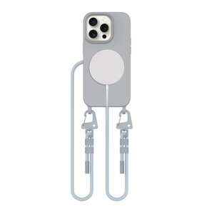 TECH-PROTECT MAGNECKLACE MAGSAFE IPHONE 15 PRO CRAYON GREY