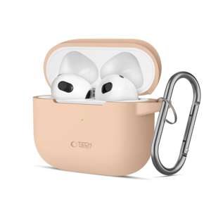 TECH-PROTECT SILICONE HOOK APPLE AIRPODS 3 CAFFE LATTE