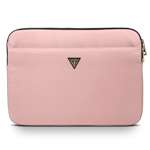 Torba GUESS Laptop 13 Sleeve Nylon Triangle Logo GUCS13NTMLLP Różowy