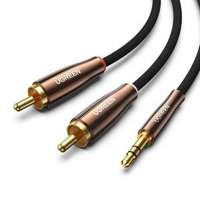 UGREEN AV170 Kabel 2x RCA (Cinch) jack 3.5mm, 3m (czarny)