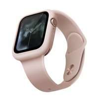 UNIQ etui Lino Apple Watch Series 4/5/6/SE 40mm. różowy/blush pink