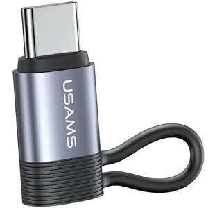 USAMS Adapter AU17 Lightning - USB-C 30W stalowy/aluminium SJ677LN01 (US-SJ677)