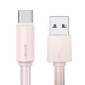 USAMS Kabel USB-C 3A YU Series 1m USB-C/USB-A różowy/pink SJ732USB04 (US-SJ732)