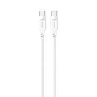 USAMS Kabel USB-C na USB-C PD Fast Charging 1,2m 100W Lithe Series biały/white SJ567USB02 (US-SJ567)