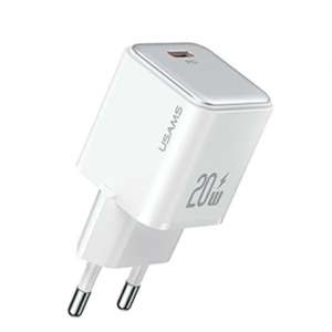 USAMS Ład. siec. 1xUSB-C PD20W (only head) PD3.0 Fast Charging biały/white X-ron Series CC183TC02 (US-CC183)