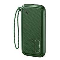 USAMS Powerbank PB56 10000mAh 2xUSB / USB-C / MicroUSB Fast Charge zielony/ dark green 10KCD15003 (US-CD150)