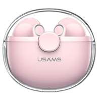 USAMS Słuchawki Bluetooth 5.1 TWS BU series bezprzewodowe różowy/pink BHUBU04