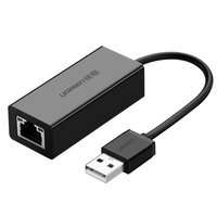 Ugreen zewnętrzna karta sieciowa RJ45 - USB 2.0 100 Mbps Ethernet czarny (CR110 20254)