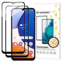 Wozinsky Full Glue Tempered Glass szkło hartowane Samsung Galaxy A14 5G 9H na cały ekran z czarną ramką