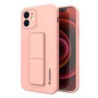 Wozinsky Kickstand Case elastyczne silikonowe etui z podstawką iPhone XS Max różowy