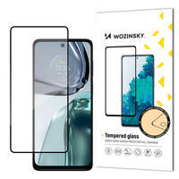 Wozinsky super wytrzymałe szkło hartowane Full Glue na cały ekran z ramką Case Friendly Motorola Moto G62 czarny