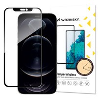 Wozinsky super wytrzymałe szkło hartowane Full Glue na cały ekran z ramką Case Friendly iPhone 14 Max / 13 Pro Max czarny