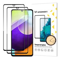 Wozinsky zestaw 2x super wytrzymałe szkło hartowane Full Glue na cały ekran z ramką Case Friendly Samsung Galaxy A33 5G czarny