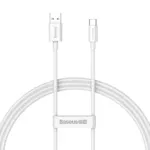 [PO ZWROCIE] Baseus Superior Series kabel SUPERVOOC USB-A do USB-C 65W 1m biały