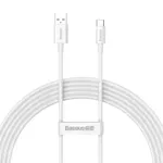 [PO ZWROCIE] Baseus Superior Series kabel do szybkiego ładowania USB-A - USB-C 100W 480Mb/s 2m biały